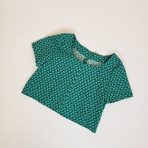 Self drafted boxy crop top size xs-m